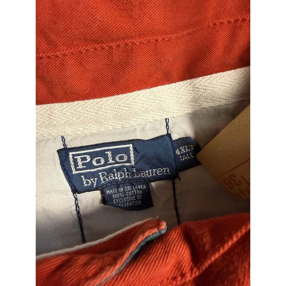 Vintage Polo Ralph Lauren Blue Rugby Long Sleeve Classic Fit Logo Men 4XLT